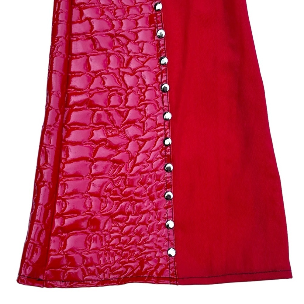 Red Flare Pants - Picture 11 of 16